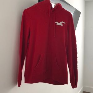 red hollister hoodie